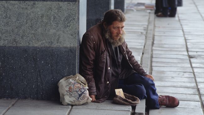 Нищий. Архивное фото