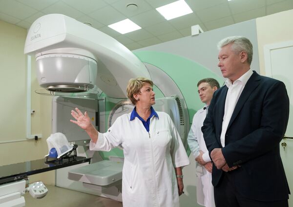 Мэр Москвы посетил городскую клиническую больницу № 57