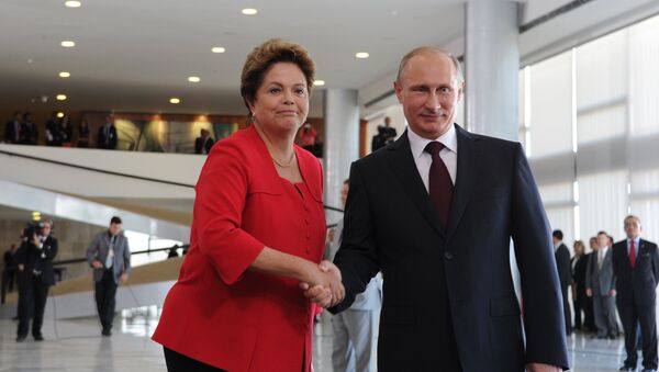 Официальный визит В.Путина в Бразилию. Архивное фото