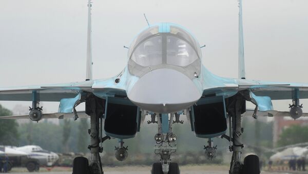 Истребитель-бомбардировщик Су-34. Архивное фото
