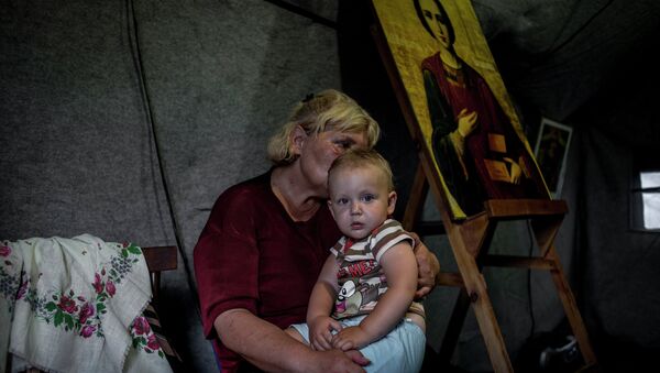 Беженцы из Украины. Архивное фото