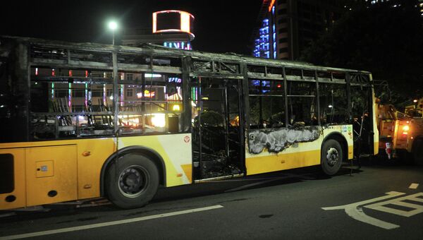 Взрыв автобуса в городе Гуанчжоу в Китае