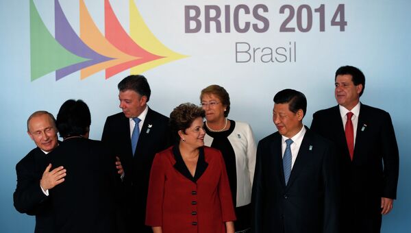Лидеры стран БРИКС перед началом заседания