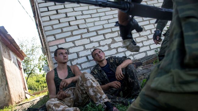 Пленные украинские военные