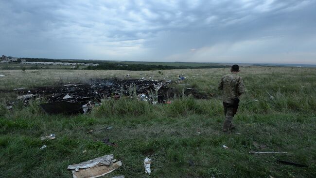 Крушение малайзийского Boeing на Украине. Архивное фото