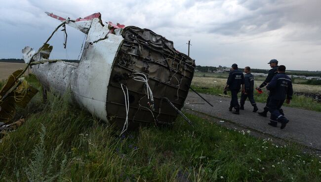 Крушение малайзийского Boeing на Украине. Архивное фото