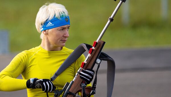 Российская биатлонистка Екатерина Юрьева. Архивное фото
