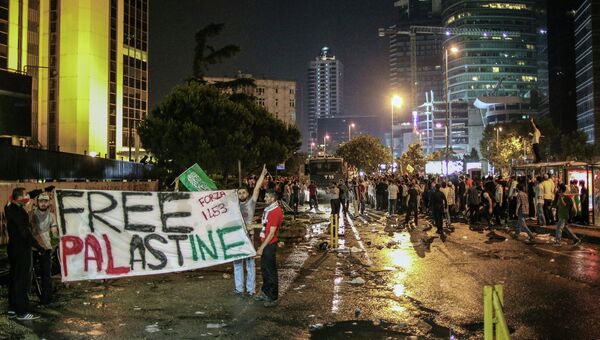 Антиизраильские демонстрации в Стамбуле