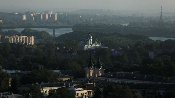Вид на город Великий Новгород. Архивное фото