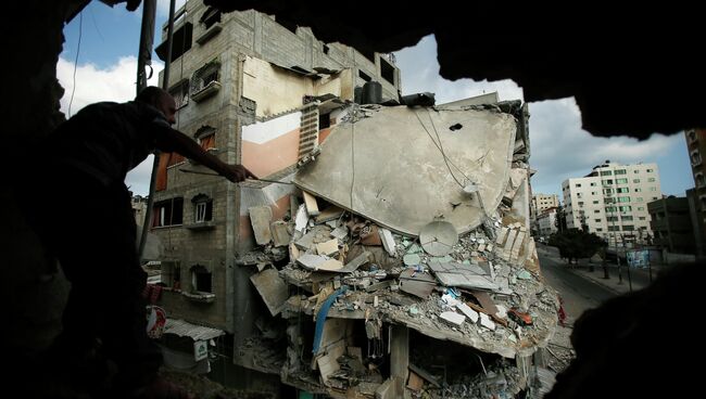 Разрушения в Секторе Газа в результате израильской военной операции, Архивное фото.