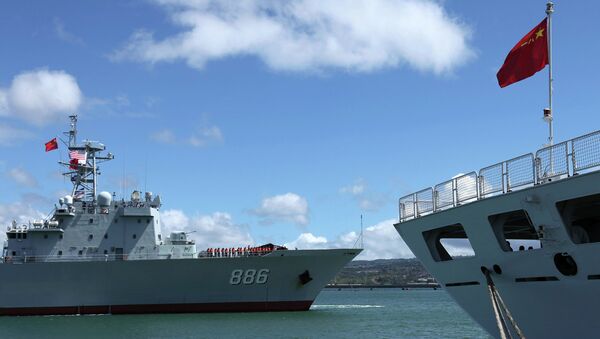 Корабли ВМФ Китая на учениях RIMPAC-2014
