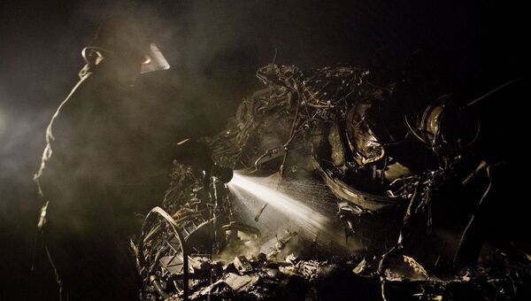 Обломки самолета Boeing 777 авиакомпании Malaysia Airlines. Архивное фото