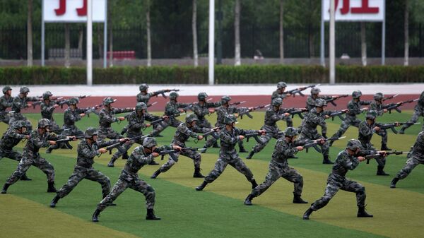 Тренировка военнослужащих НОАК в Пекине. Архивное фото