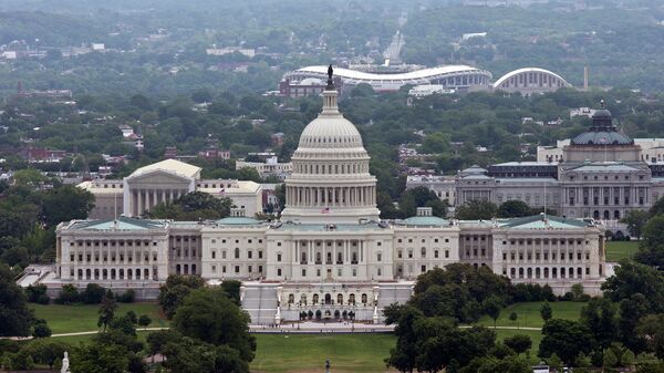 Здание Конгресса США в Вашингтоне, архивное фото