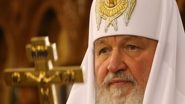 Патриарх Кирилл освящает храм святого Александра Невского в Калининграде