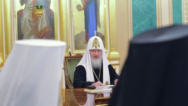 Заседание Священного Синода Русской православной церкви. Архивное фото