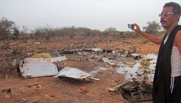 На месте крушения самолета компании Air Algerie в Мали. Архивное фото