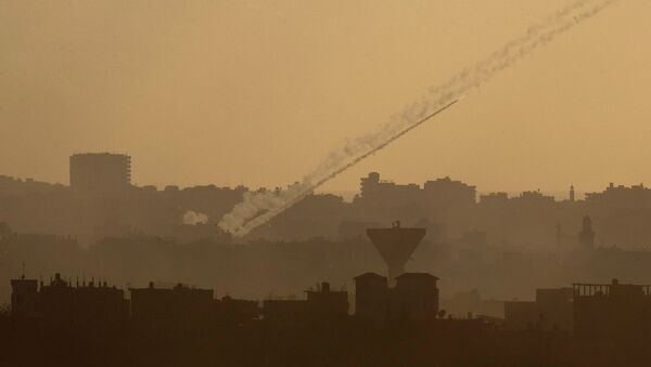 Ракета, выпущенная с территории сектора Газа в сторону Израиля