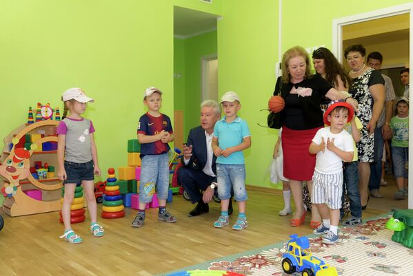 Посещение дошкольного отделения средней школы № 1474 (здание нового детского сада в районе Ховрино)