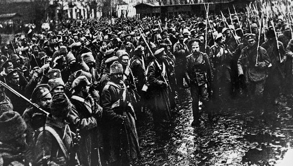Вступление российских войск в Черновицы в 1916 году. Архивное фото