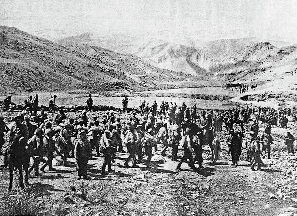 Вступление русской армии в Трапезунд на во время I Мировой войны