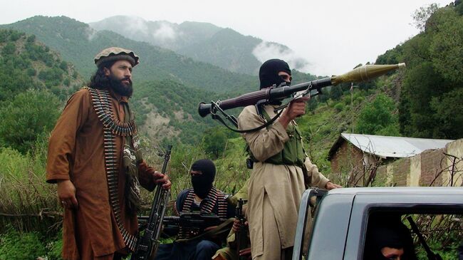 Члены движения Талибан в Южном Вазиристане, Пакистан. Архивное фото
