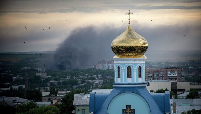 Ситуация в Луганске. Архивное фото