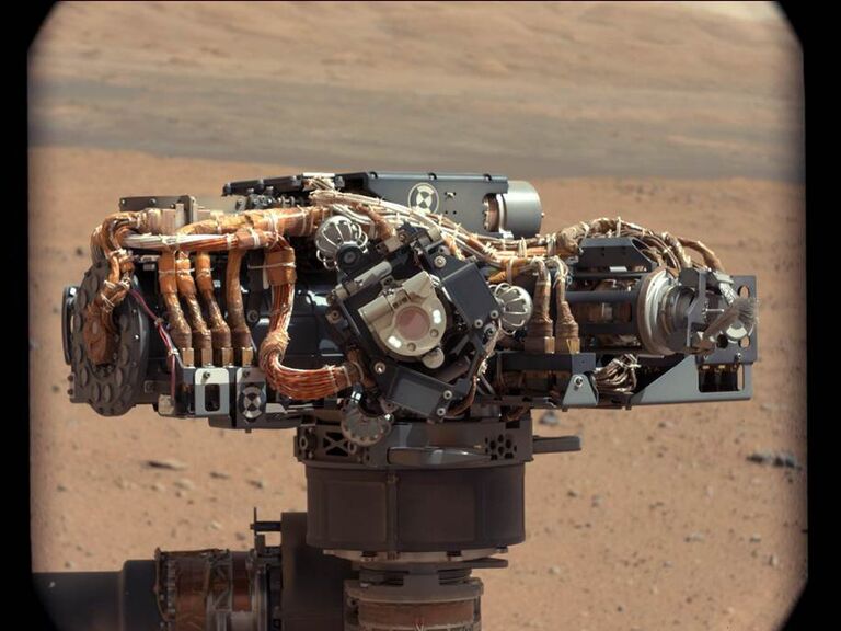 Изображение альфа-частицы рентгеновского спектрометра на марсаходе  Curiosity