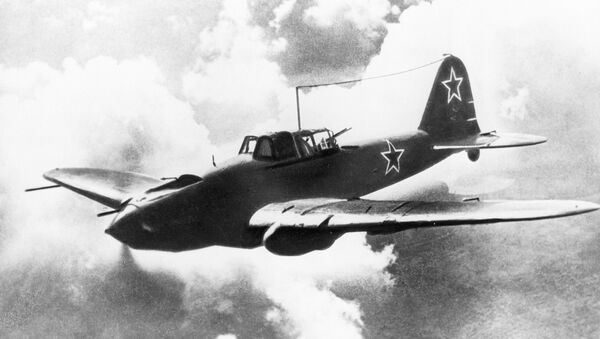 Самолет Ил-2 конструкции С.В.Ильюшина. Архивное фото