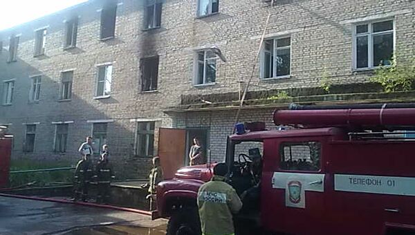 Пожар в больнице в Дорогобужском районе Смоленской области