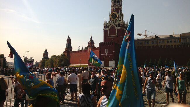 День Воздушно-десантных войск на Красной площади в Москве. Архивное фото