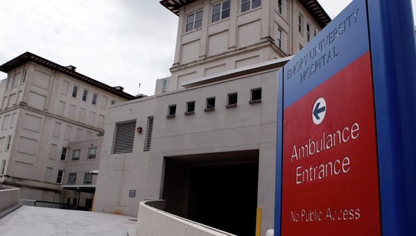 Больница университета Эмори в США, куда доставили заразившегося вирусом Эбола врача.