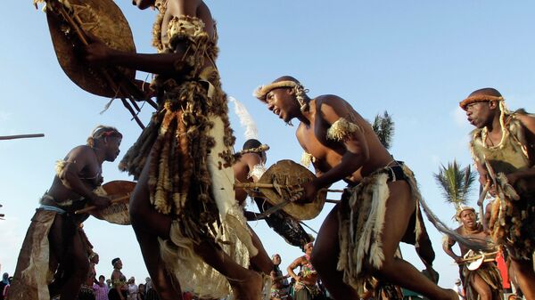 Представители племени зулусов, Южная Африка