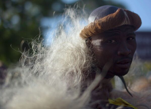 Представитель племени зулусов, Южная Африка