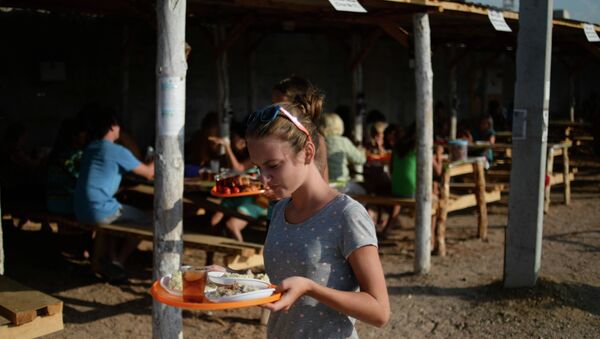 Лагерь беженцев с Украины в Севастополе. Архивное фото