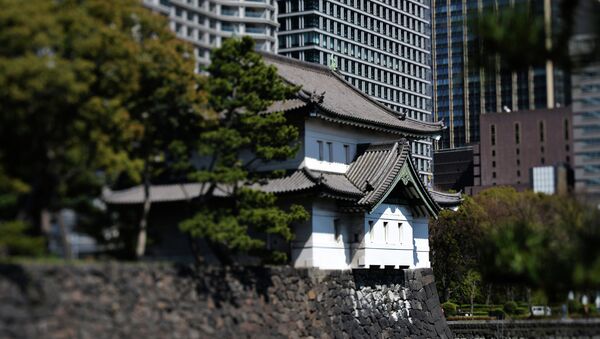 Комплекс зданий Императорского дворца в городе Токио
