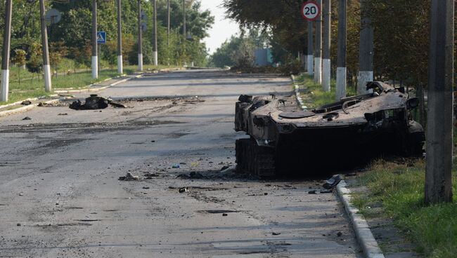 Ситуация в Шахтерске Донецкой области. Архивное фото