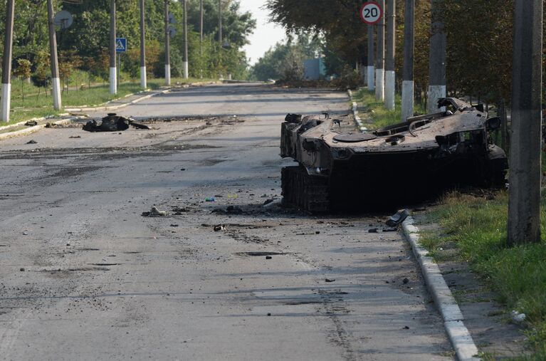 Ситуация в Шахтерске Донецкой области