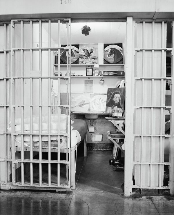 Камера одного из нескольких заключенных в тюрьме Алькатрас