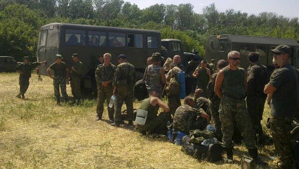 Украинские военнослужащие в Ростовской области. Архивное фото