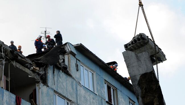 Взрыв бытового газа в жилом доме в Мурманске