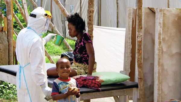 В реабилитационном центре для инфицированных вирусом Эбола в Африке