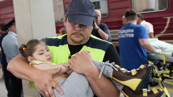 Девять тяжелобольных детей с востока Украины прибыли в Москву. Архивное фото