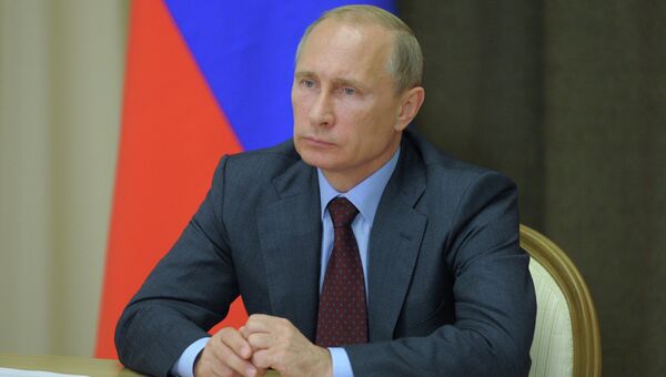 9 августа 2014. Президент РФ Владимир Путин. Архивное фото