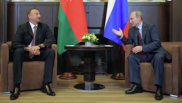 Владимир Путин и Ильхам Алиев. Архивное фото