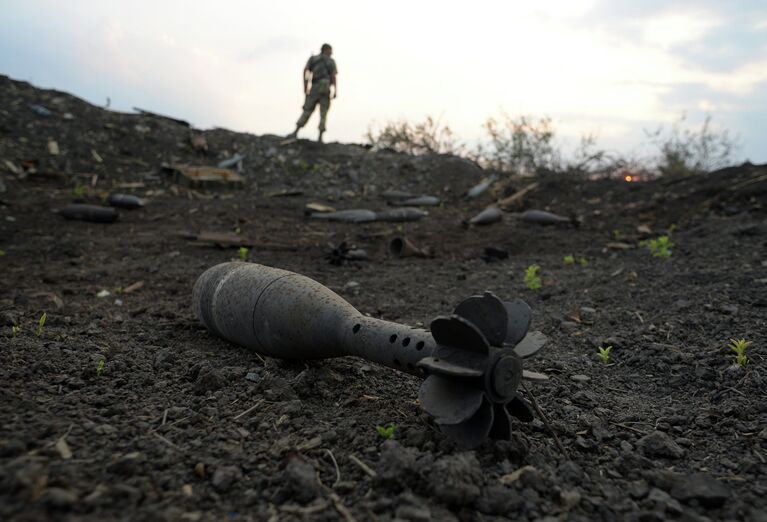 Боеприпасы на КПП Должанский