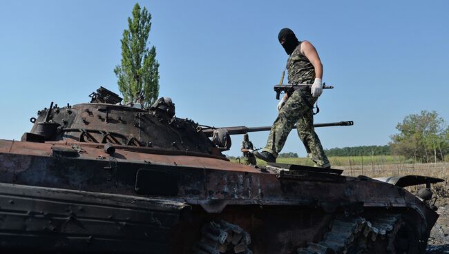 Ополченцы Луганской народной республики (ЛНР). Архивное фото