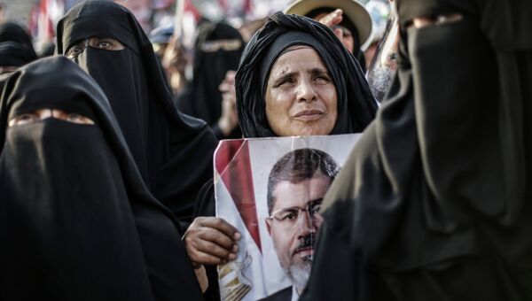 Выступления сторонников Мохаммеда Мурси в Каире. Архивное фото