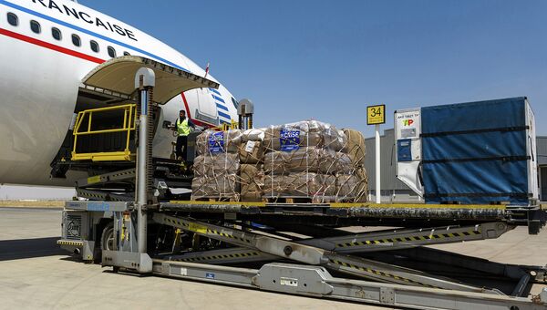 Рейс с французской гуманитарной помощью населению Ирака