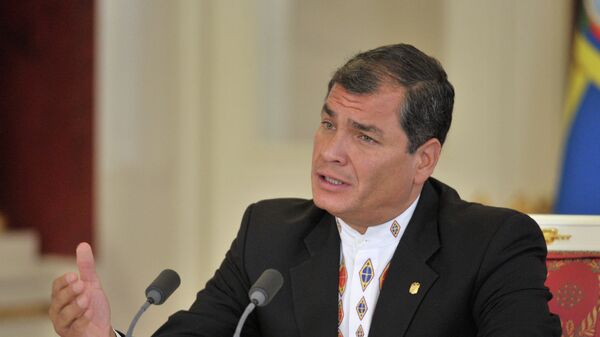 Бывший президент Эквадора Рафаэль Корреа. Архивное фото